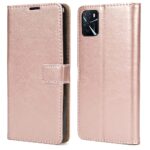 Hoesje geschikt voor Oppo A16 - Boekhoesje - RoseGoud - Portemonneehoesje