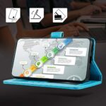 Hoesje geschikt voor Oppo A16 - Boekhoesje - Turquoise - Portemonneehoesje