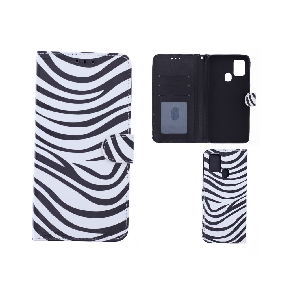 Hoesje geschikt voor OPPO A53 Bookcase Zebra Print - Portemonnee hoesje