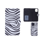 Hoesje geschikt voor Oppo A73 Bookcase Zebra Print - Portemonnee hoesje