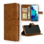 Hoesje geschikt voor Oppo A76 - Boekhoesje - Bruin  - Portemonneehoesje