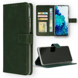 Hoesje geschikt voor Oppo A76 - Boekhoesje - Groen - Portemonneehoesje