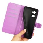 Hoesje geschikt voor Oppo A76 - Boekhoesje - Paars - Portemonneehoesje