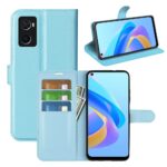 Hoesje geschikt voor Oppo A76 - Boekhoesje - Turquoise - Portemonneehoesje