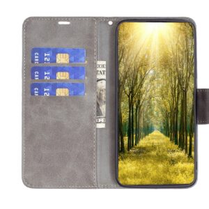 Hoesje geschikt voor Oppo A96 - Boekhoesje - Grijs - Portemonneehoesje