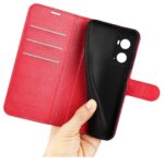 Hoesje geschikt voor Oppo A96 - Boekhoesje - Rood - Portemonneehoesje