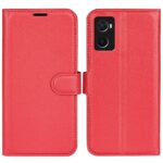 Hoesje geschikt voor Oppo A96 - Boekhoesje - Rood - Portemonneehoesje