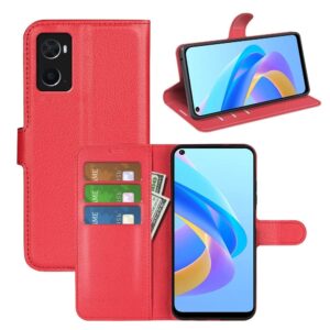Hoesje geschikt voor Oppo A96 - Boekhoesje - Rood - Portemonneehoesje