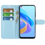 Hoesje geschikt voor Oppo A96 - Boekhoesje - Turquoise - Portemonneehoesje