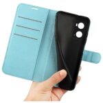Hoesje geschikt voor Oppo A96 - Boekhoesje - Turquoise - Portemonneehoesje