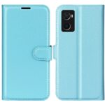 Hoesje geschikt voor Oppo A96 - Boekhoesje - Turquoise - Portemonneehoesje