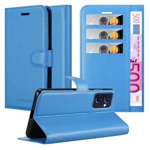 Hoesje geschikt voor Oppo Find X5 Lite - Boekhoesje - Blauw - Portemonneehoesje