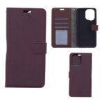 Hoesje geschikt voor Oppo Find X5 Pro - Boekhoesje - Bruin  - Portemonneehoesje