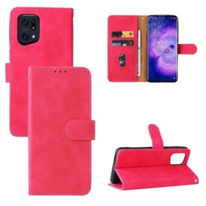 Hoesje geschikt voor Oppo Find X5 Pro - Boekhoesje - Roze - Portemonneehoesje