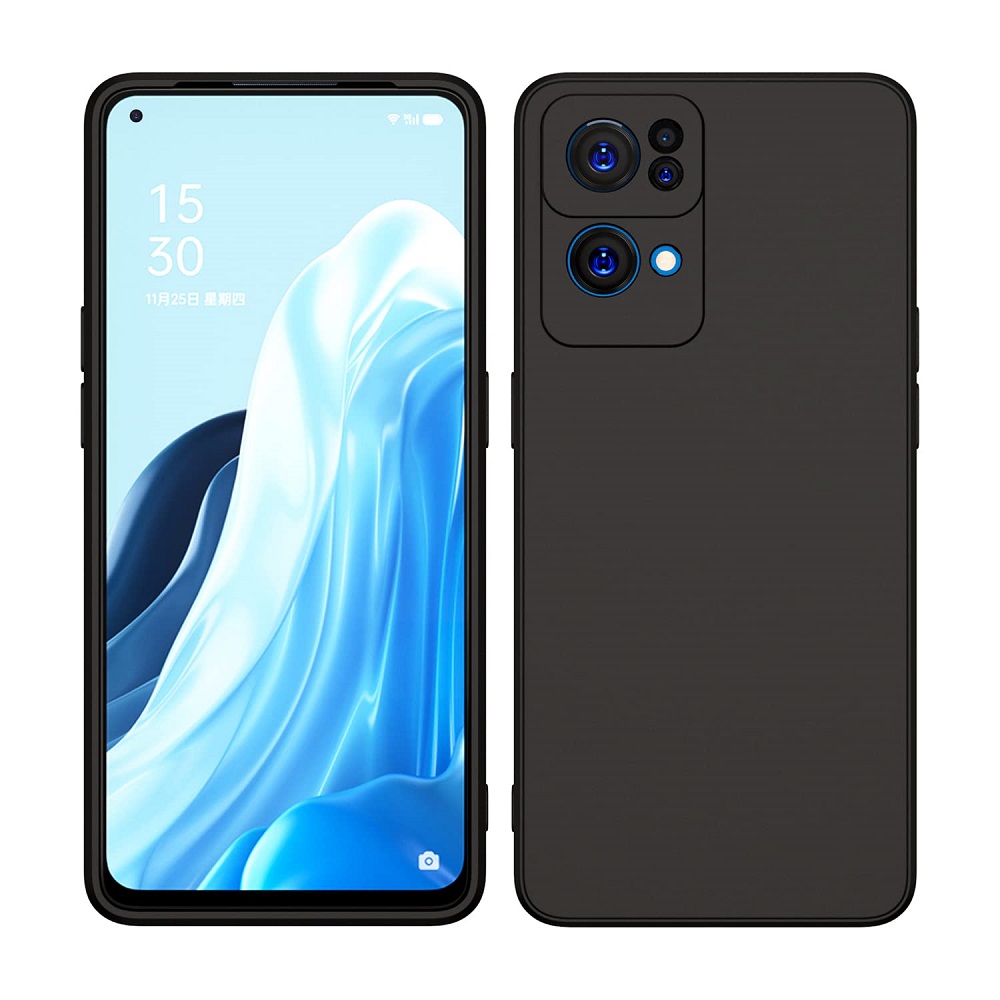 Hoesje geschikt voor OPPO Reno 7 - Siliconen hoesje - TPU - Zwart