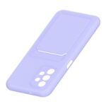 Hoesje geschikt voor Samsung A13 4G - Siliconen hoesje - Paars - Pasjeshouder