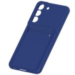 Hoesje geschikt voor Samsung A13 5G - Siliconen hoesje - Blauw - Pasjeshouder