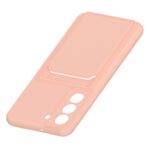 Hoesje geschikt voor Samsung A13 5G - Siliconen hoesje - Licht Roze - Pasjeshouder