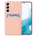 Hoesje geschikt voor Samsung A13 5G - Siliconen hoesje - Licht Roze - Pasjeshouder