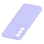 Hoesje geschikt voor Samsung A13 5G - Siliconen hoesje - Paars - Pasjeshouder