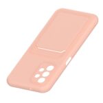 Hoesje geschikt voor Samsung A33 5G - Siliconen hoesje - Licht Roze - Pasjeshouder