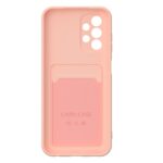 Hoesje geschikt voor Samsung A33 5G - Siliconen hoesje - Licht Roze - Pasjeshouder