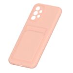 Hoesje geschikt voor Samsung A33 5G - Siliconen hoesje - Licht Roze - Pasjeshouder