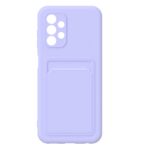 Hoesje geschikt voor Samsung A33 5G - Siliconen hoesje - Paars - Pasjeshouder