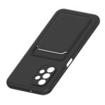 Hoesje geschikt voor Samsung A33 5G - Siliconen hoesje - Zwart - Pasjeshouder