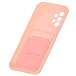 Hoesje geschikt voor Samsung A73 5G - Siliconen hoesje - Licht Roze - Pasjeshouder