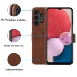 Hoesje geschikt voor Samsung Galaxy A13 4G - Boekhoesje - Bruin  - Portemonneehoesje