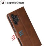 Hoesje geschikt voor Samsung Galaxy A13 4G - Boekhoesje - Bruin  - Portemonneehoesje