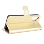 Hoesje geschikt voor Samsung Galaxy A13 4G - Boekhoesje - Goud - Portemonneehoesje