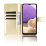 Hoesje geschikt voor Samsung Galaxy A13 4G - Boekhoesje - Goud - Portemonneehoesje