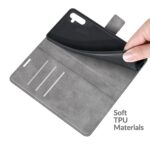 Hoesje geschikt voor Samsung Galaxy A13 4G - Boekhoesje - Grijs - Portemonneehoesje