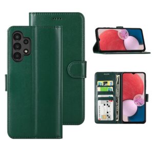 Hoesje geschikt voor Samsung Galaxy A13 4G - Boekhoesje - Groen - Portemonneehoesje