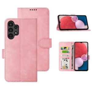 Hoesje geschikt voor Samsung Galaxy A13 4G - Boekhoesje - Roze - Portemonneehoesje