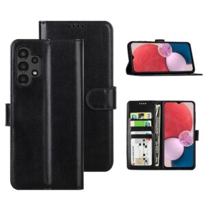 Hoesje geschikt voor Samsung Galaxy A13 4G - Boekhoesje - Zwart - Portemonneehoesje