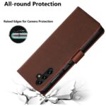 Hoesje geschikt voor Samsung Galaxy A13 5G - Boekhoesje - Bruin  - Portemonneehoesje