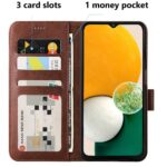 Hoesje geschikt voor Samsung Galaxy A13 5G - Boekhoesje - Bruin  - Portemonneehoesje