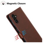 Hoesje geschikt voor Samsung Galaxy A13 5G - Boekhoesje - Bruin  - Portemonneehoesje