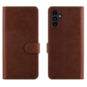 Hoesje geschikt voor Samsung Galaxy A13 5G - Boekhoesje - Bruin  - Portemonneehoesje