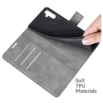 Hoesje geschikt voor Samsung Galaxy A13 5G - Boekhoesje - Grijs - Portemonneehoesje