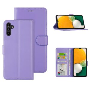 Hoesje geschikt voor Samsung Galaxy A13 5G - Boekhoesje - Paars - Portemonneehoesje