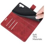 Hoesje geschikt voor Samsung Galaxy A13 5G - Boekhoesje - Rood - Portemonneehoesje