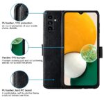 Hoesje geschikt voor Samsung Galaxy A13 5G - Boekhoesje - Zwart - Portemonneehoesje