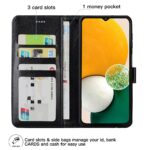 Hoesje geschikt voor Samsung Galaxy A13 5G - Boekhoesje - Zwart - Portemonneehoesje