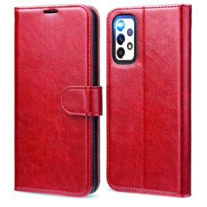 Hoesje geschikt voor Samsung Galaxy A33 5G - Boekhoesje - Rood - Portemonneehoesje