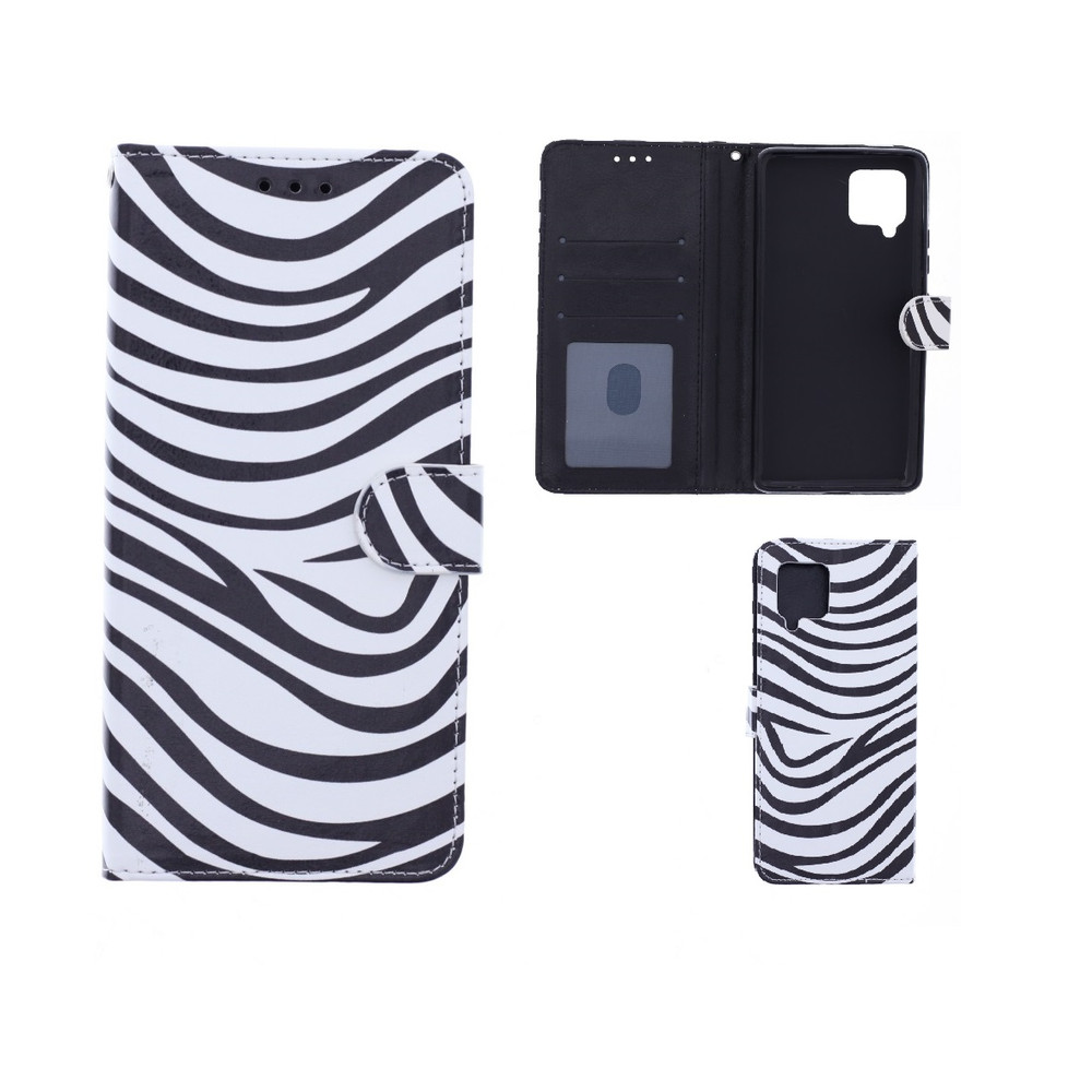Hoesje geschikt voor Samsung Galaxy A42 Bookcase Zebra Print - Portemonnee hoesje