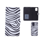 Hoesje geschikt voor Samsung Galaxy A51 Bookcase Zebra Print - Portemonnee hoesje